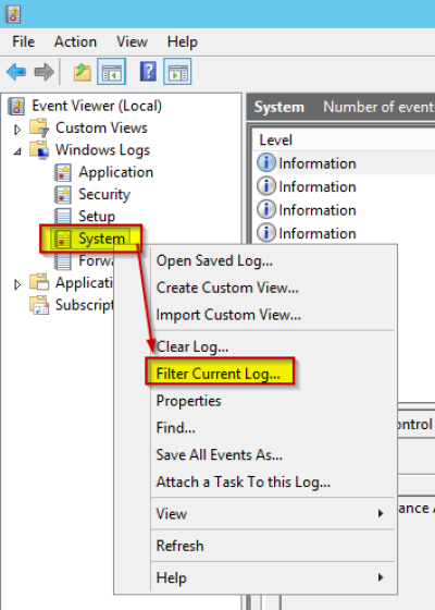 Windows Logs - System