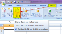 Excel: Daten Aus Text öffnen