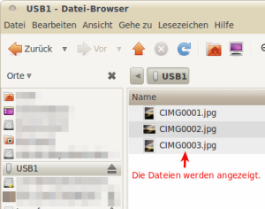 Nautilus: Bilder werden angezeigt