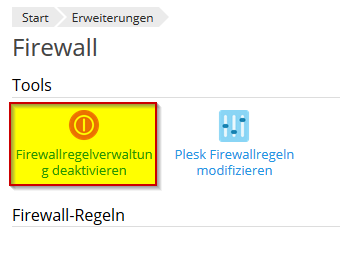 Firewall deaktivierten