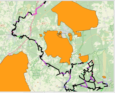 QGIS: Wegebeschaffenheit und Militärgelände