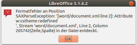 SAXParseError