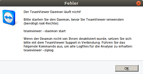 TeamViewer startet nicht mehr
