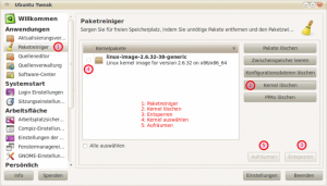 Ubuntu Tweak - Anklicken für Großansicht
