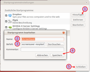 Startprogramme bearbeiten