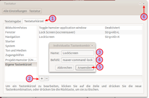Tastaturkürzel zuweisen